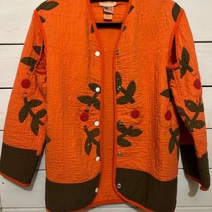 CARLEEN Quilt Cover jacket Persimmon XS